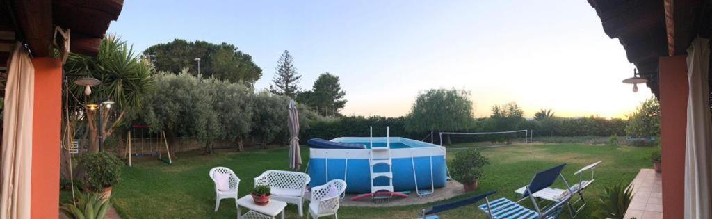 La Stanza Delle Muse In Villa Con Piscina Fontane Bianche Exterior foto